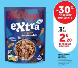 Bi1 Kellogg's eXtra granola chocolat au lait offre