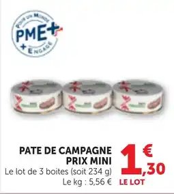 Bi1 PATE DE CAMPAGNE offre