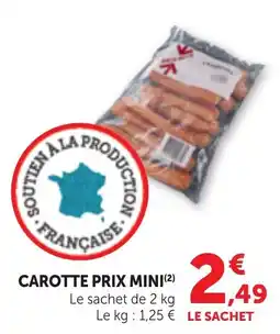 Bi1 CAROTTE PRIX MINI offre