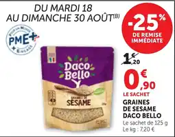 Bi1 Daco Bello Graines de Sésame offre