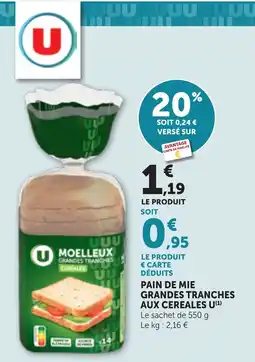 Bi1 U Moelleux grandes tranches céréales offre