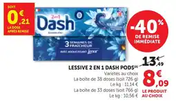 Bi1 Dash Lessive 2 en 1 offre