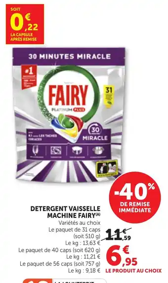 FAIRY DETERGENT VAISSELLE MACHINE