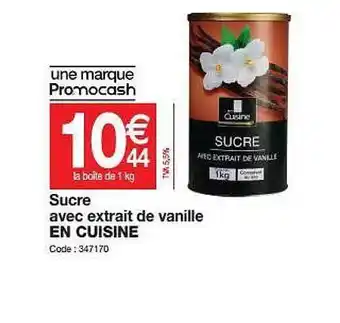 Sucre Avec Extrati De Vanille