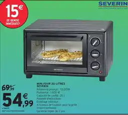 Intermarché Hyper SEVERIN MINI FOUR 20 LITRES offre