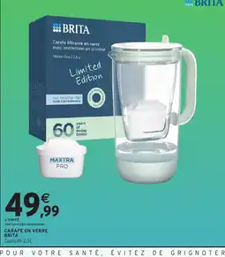 Intermarché Hyper BRITA Carafe filtrante en verre offre