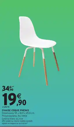Intermarché Hyper COQUE PHENIX CHAISE offre
