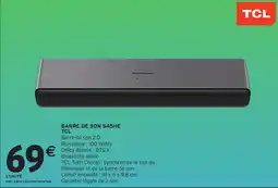 Intermarché Hyper TCL BARRE DE SON S45HE offre