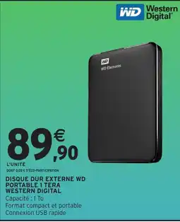Intermarché Hyper Western Digital WD Elements offre