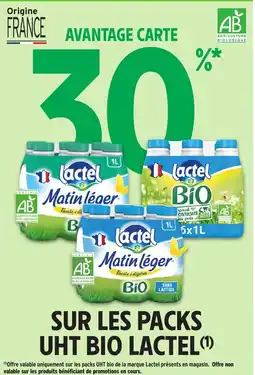 Intermarché Hyper Lactel UHT Bio offre