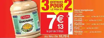 Promocash Sauce Bourguyburger Colona offre