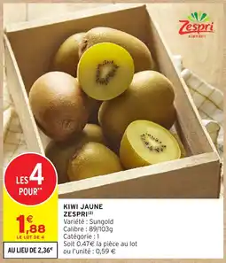 Intermarché Hyper Zespri Kiwi Jaune offre