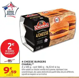 Intermarché Hyper CHARAL 4 CHEESE BURGERS offre