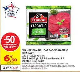 Intermarché Hyper CHARAL CARPACCIO offre
