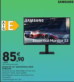 Intermarché Hyper SAMSUNG Essential Monitor S3 offre