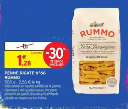 Intermarché Hyper RUMMO PENNE RIGATE N°66 offre