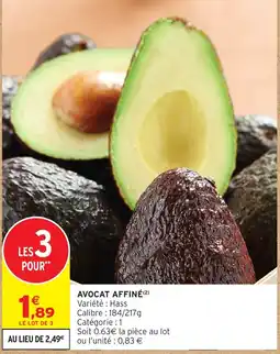 Intermarché Hyper AVOCAT AFFINÉ offre