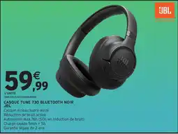 Intermarché Hyper JBL CASQUE TUNE 730 BLUETOOTH NOIR offre