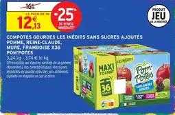 Intermarché Hyper Pom'Potes Compotes gourdes offre