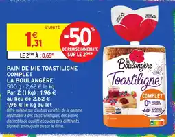Intermarché Hyper La Boulangère Toastiligne offre