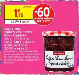 Intermarché Hyper Bonne Maman Confiture Figue Violettes offre