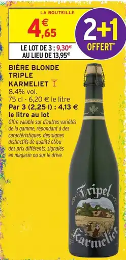 Intermarché Hyper Karmeliet Tripel offre