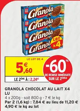 Intermarché LU Granola offre