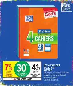 Intermarché Hyper Oxford Cahiers offre