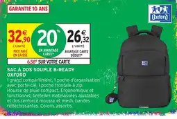 Intermarché Hyper Oxford SAC À DOS SOUPLE B-READY offre