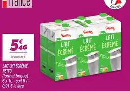 Netto Netto LAIT ÉCRÉMÉ offre