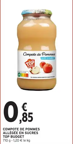 Intermarché Hyper TOP BUDGET Compote de Pommes offre