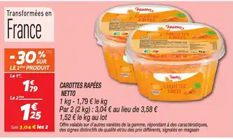 Netto Carottes Râpées