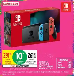 Intermarché Hyper Nintendo Switch offre