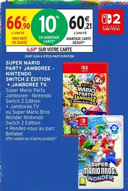 Intermarché Hyper Nintendo Switch 2 Super Mario Party Jamboree offre