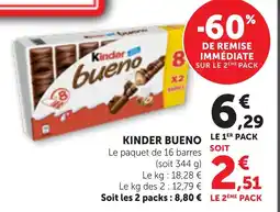 Maximarché Kinder bueno offre