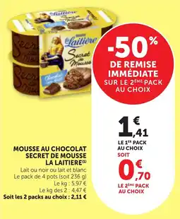 Maximarché La Laitière Secret de Mousse offre