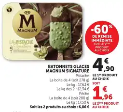 Maximarché M MAGNUM BATONNETS GLACES offre