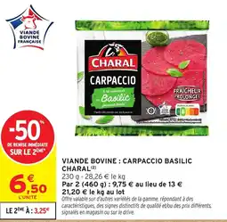 Intermarché CHARAL CARPACCIO offre