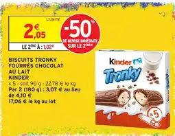 Intermarché Hyper Kinder Tronky offre
