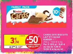 Intermarché Hyper Kinder Cards offre