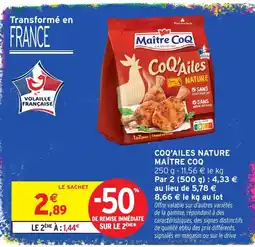 Intermarché Hyper Maître CoQ CoQ'Ailes Nature offre