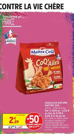 Intermarché Maître CoQ CoQ'Ailes Nature offre
