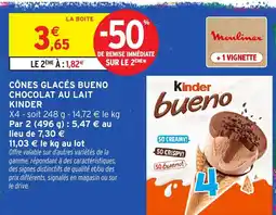 Intermarché Moulinex Kinder bueno offre