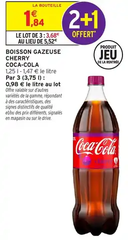 Intermarché Hyper Coca-Cola Boisson gazeuse Cherry offre