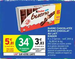 Intermarché Hyper Kinder Bueno offre