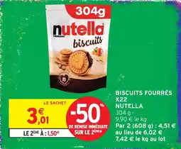 Intermarché Nutella biscuits offre