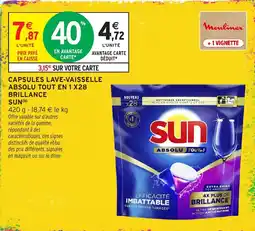 Intermarché Hyper Sun Capsules lave-vaisselle offre