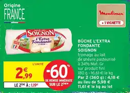 Intermarché SOIGNON Bûche l'Extra Fondante offre