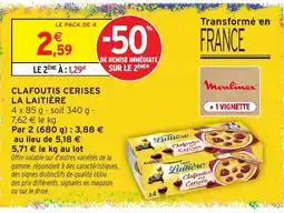 Intermarché La Laitière Clafoutis Cerises offre