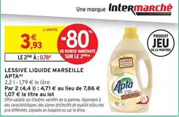 Intermarché Apta Lessive liquide Marseille offre